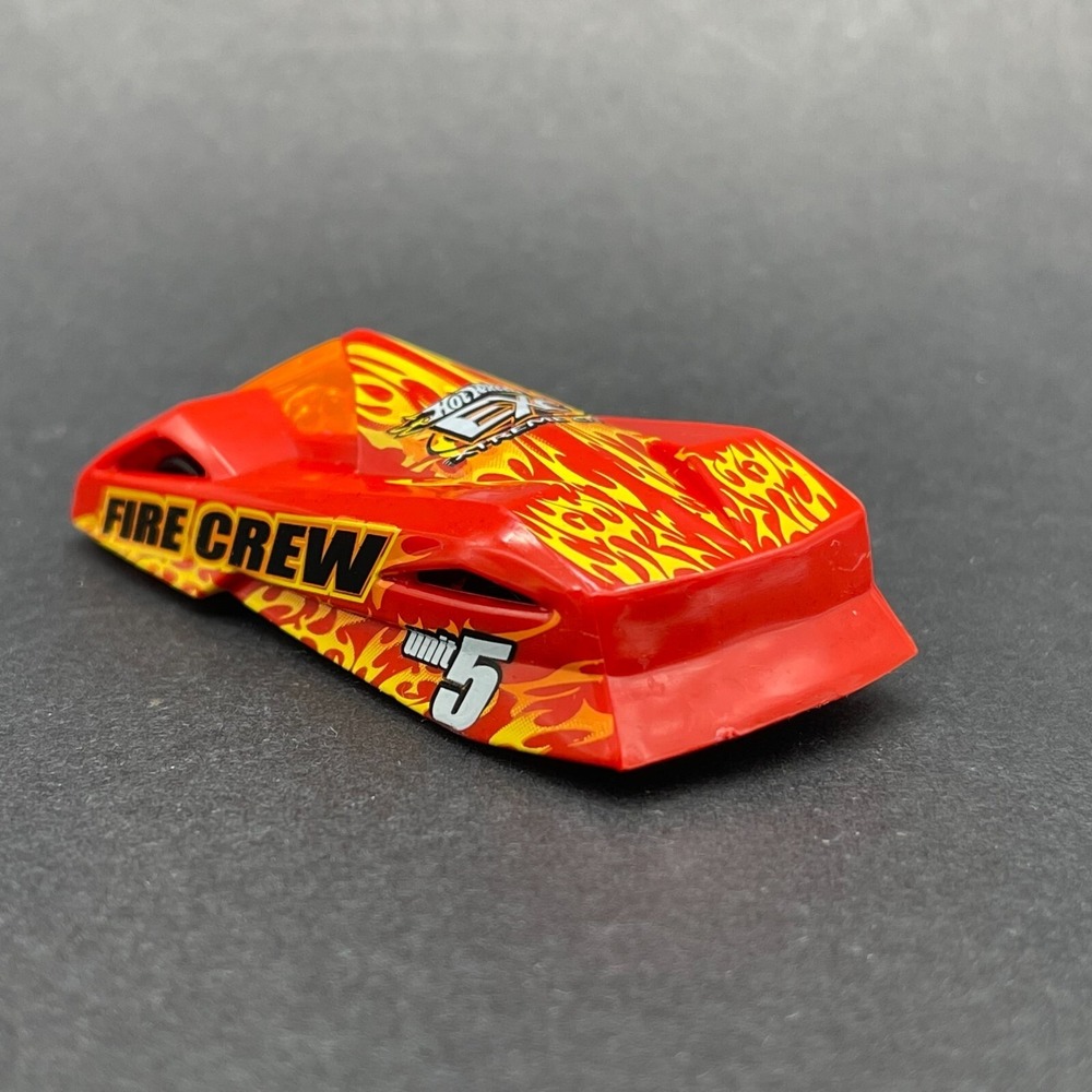 Hot Wheels Fire Crew Unit #5 Car Extreme City Red Flames Diecast 1/64 Loose - Picture 4 of 6